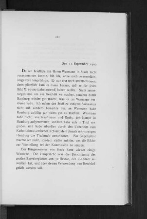 Den 11. September 1909