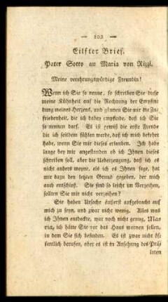 Eilfter Brief. - Zwanzigster Brief.