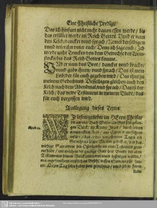 Auslegung dieses Textes