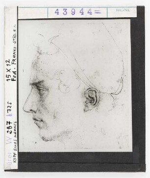 Albrecht Dürer: Kopf eines Mannes. Frankfurt, Städel
