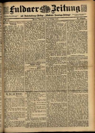 Ausgabe vom Mittwoch, den 18. Oktober 1899.