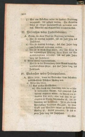 IV. Verbrechen wider Privatpersonen