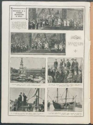 Inauguración de la exposición iberoamericana de Sevilla