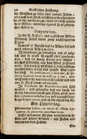 [Geistlicher Faschung. Zu der H. Fasten.]