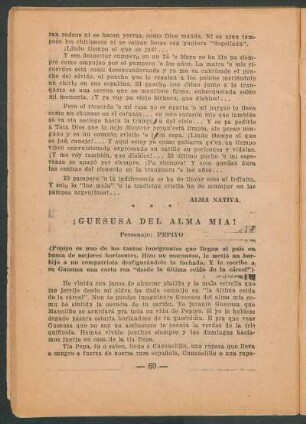¡Guesusa del alma mia!