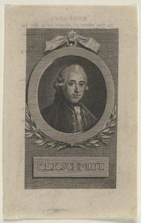Bildnis des Klamer Eberhard Karl Schmidt