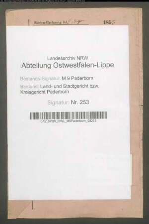 Vikar Freiherr Werner v. Haxthausen zu Paderborn
