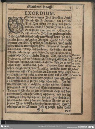 Leichenpredigt : Exordium