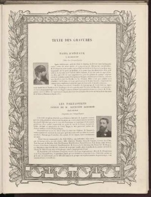 Texte des gravures