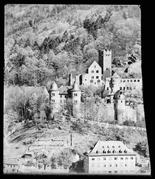 Gesamtansicht der Burg Wertheim