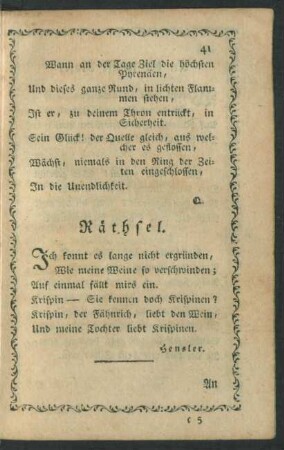 Räthsel.