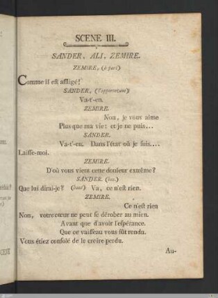 Acte Second: Scene III.