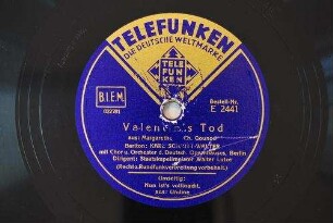 Valentin's Tod : aus: Margarethe / Ch. Gounod
