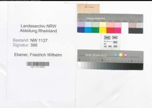 Entnazifizierung Friedrich Wilhelm Ebener , geb. 18.05.1904 (Bezirkswirtschaftsamtsangestellter)