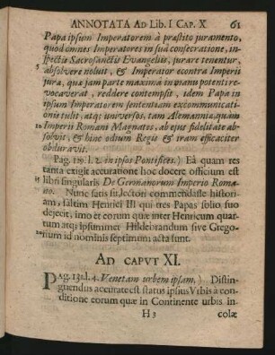 Ad Caput XI. - Caput XIIX.