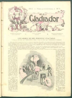 Los amores de dos personas exaltadas : Ó sea, la mujer que permaneció niña y el payaso que permanecio hombre