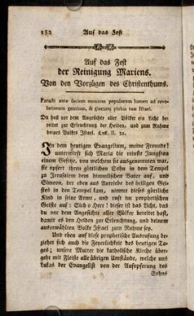152-162, Auf das Fest der Reinigung Mariens.