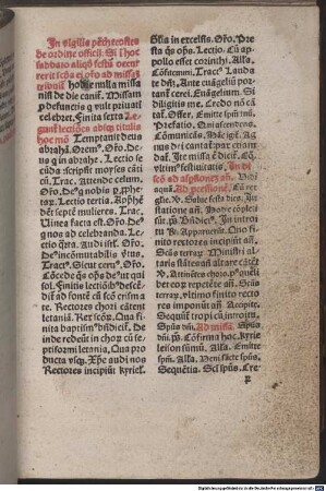 Breviarium Numburgense, [2,3]. Rubrica generalis