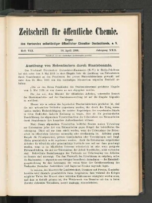 Ausübung von Nebenämtern durch Staatsbeamte.