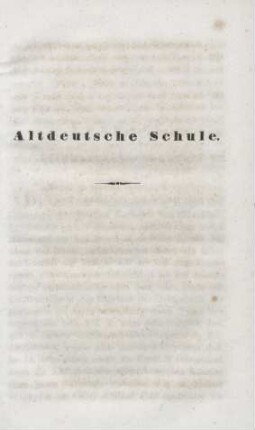 Altdeutsche Schule
