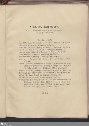 Lingke'sche Namenstafel