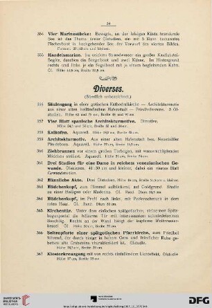 Diverses (Nr. 356-369)