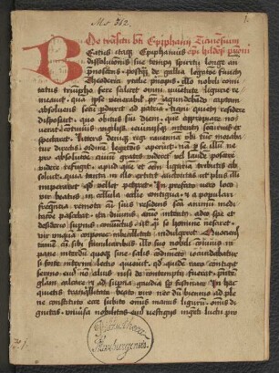 Universitätsbibliothek Marburg Ms. 362: Clericus Hildesheimensis