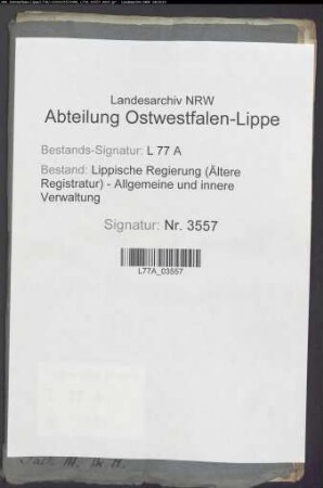 Dankadressen für die landständische Verfassung