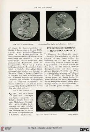 Pforzheimer Schmuck modernen Stiles