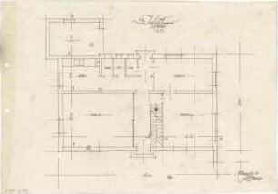 Gsaenger, Gustav; Lenggries (Bayern); Landhaus Dr. Mulfinger, Landhaus Joedicke - Landhaus Joedicke (Grundriss EG)