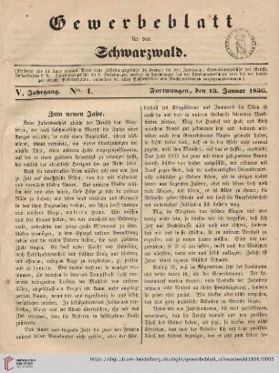 Nro. 1 (13. Januar)