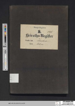Heiratsregister Kliestow 1898