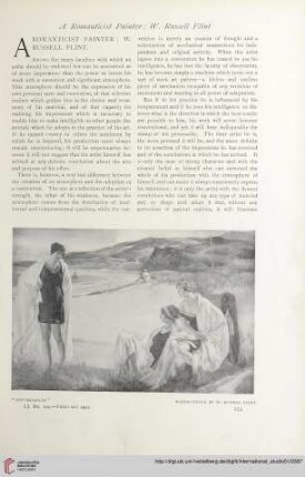 A romanticist painter: W. Russell Flint