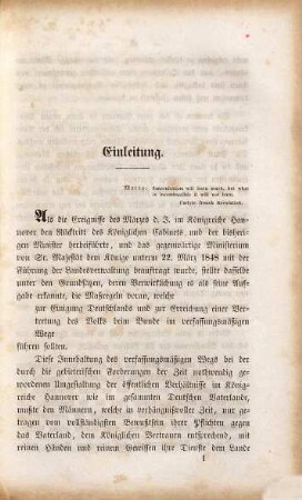 Actenstücke zur neuesten Geschichte Deutschlands : (mit besonderer Beziehung auf Hannover). 1, Die deutsche Verfassungs-Angelegenheit, die provisorische Centralgewalt, das Gesetz vom 28. Juni 1848