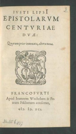 Iusti Lipsii Epistolarum Centuriae Duae: Quarum prior innovata ...