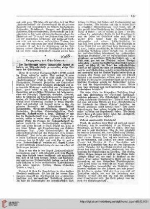N.F. 2.1922 S. 149-150: Entgegnung des Schriftleiters