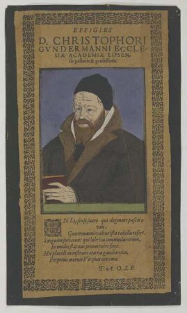 Bildnis des Christophus Gvndermannus