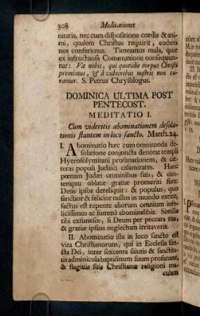 308-312, Dominica Ultima Post Pentecost.; ...