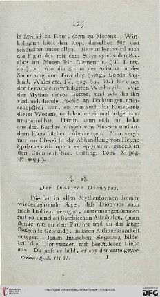 §. 13: Der Indische Dionysos