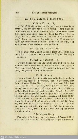 Anhang. Teig zu allerlei Backwerk