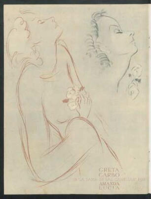 Greta Garbo en "La dama de las camelias" por Amanda Lucía