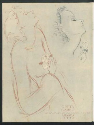 Greta Garbo en "La dama de las camelias" por Amanda Lucía
