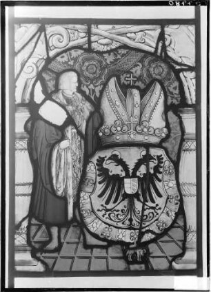 Rottweil Altes Rathaus - Glasmalerei Wappenscheibe um 1540