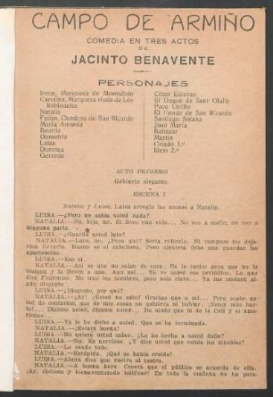 1922000200: Campo de Armiño : comedia en tres actos