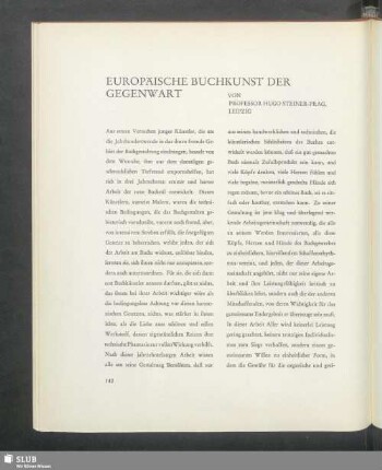 Europäische Buchkunst der Gegenwart