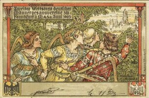 Zweiter Wettstreit deutscher Männergesangvereine zu Frankfurt a. M. 4.5.6. Juni 1903