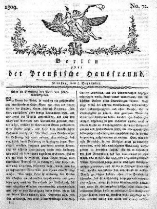No. 72., 5. September 1809