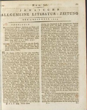 Num. 306. Den 22. December 1804