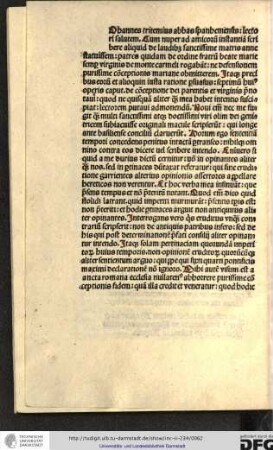 [J]ohannes Tritemius, abbas Spanhemensis, lectorem salutem. Cum nuper ad amicorum instantiam scribere aliquid de laudibus sanctissime matris Anne statuissem...