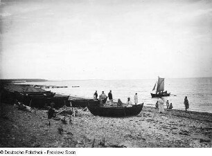 Börgerende-Rethwisch. Strand Börgerende mit Badegästen